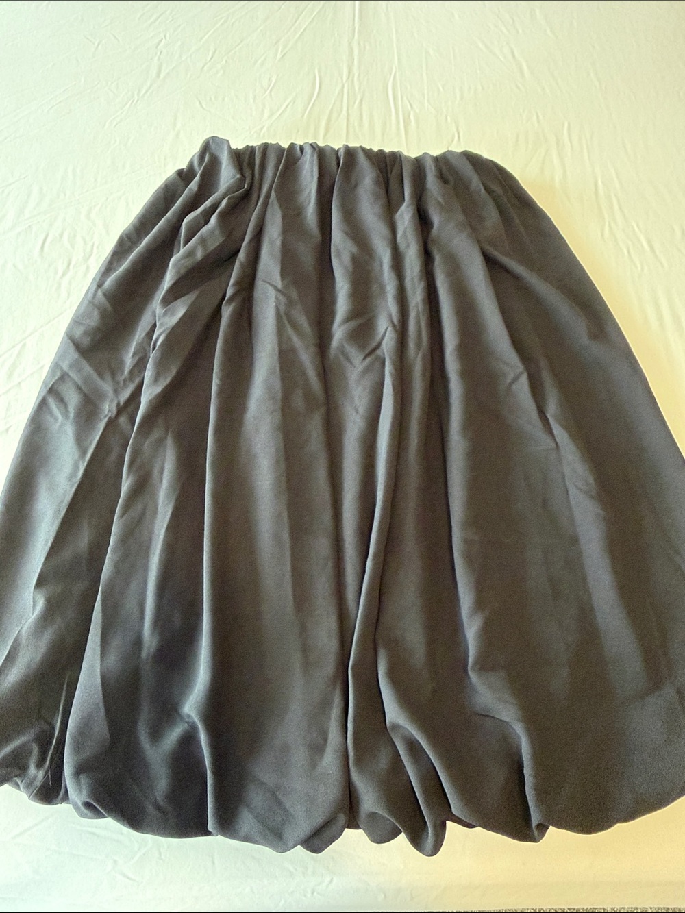 Black Gathered Bubble Skirt - Women’s Petite